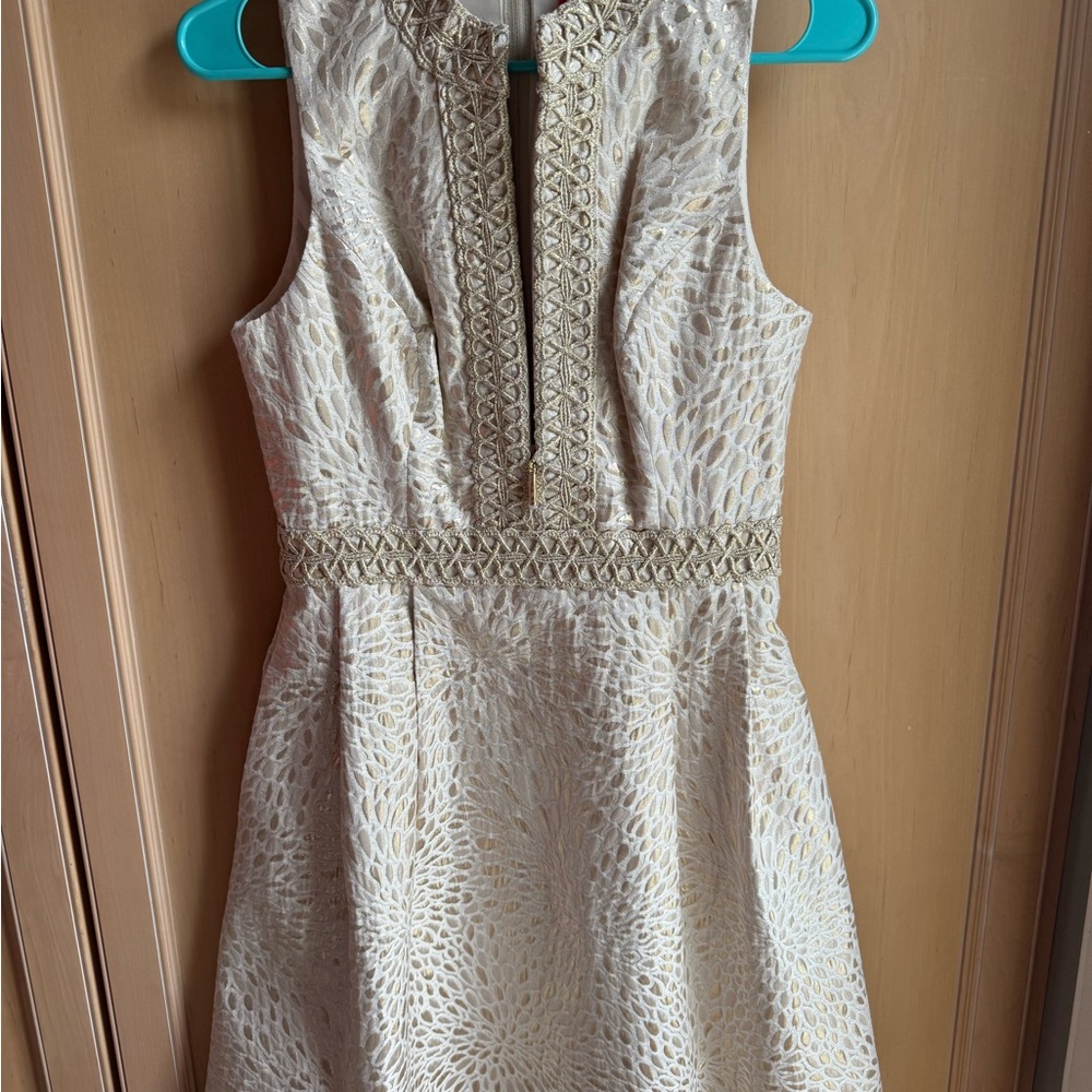 Lilly Pulitzer Franci Gold dress, size 2